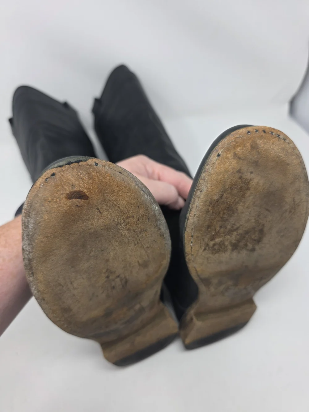 Frye Paige Tall Riding Boots Womens 7.5 Black Leather Pull On Knee High